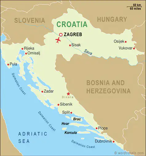 Croatia Map